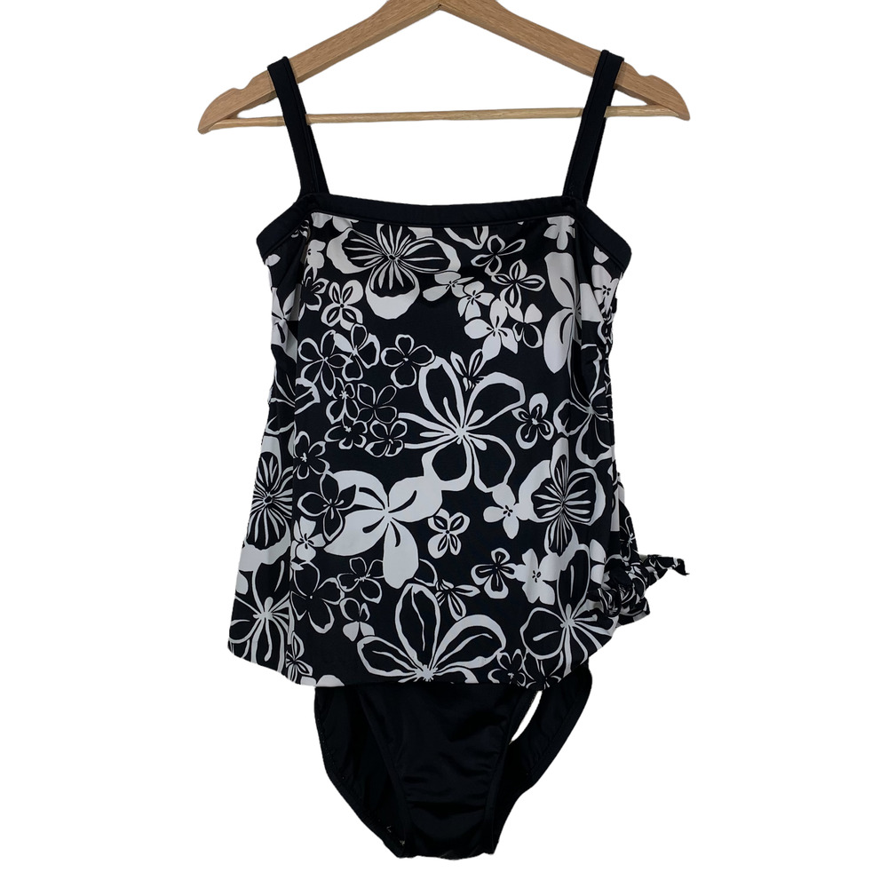 Maxine of Hollywood Faux Tankini One Piece Swimsuit